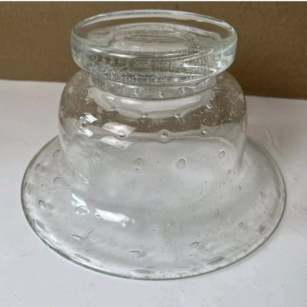 Southern Living at Home Tiny Bubbles Bella Luna Glass Pedestal Bowl 8”